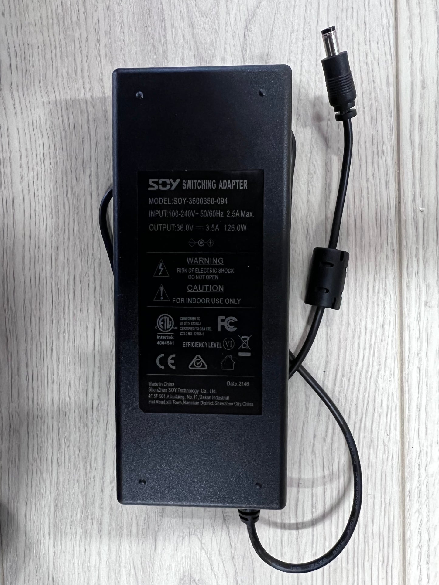 36 Watt 3.5 amps Power Adapter  419855